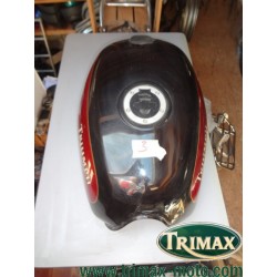 Réservoir Triumph standard n°3 noir et rouge 