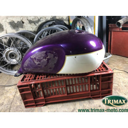 Réservoir Triumph classic adventurer violet / ivory
