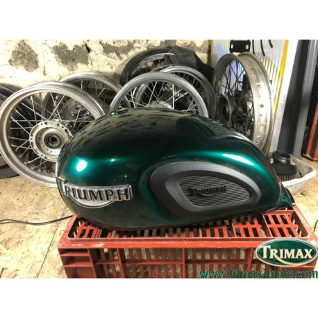 Réservoir Triumph classic legend vert imperial green