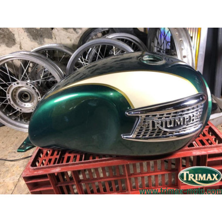 Réservoir Triumph classic thunderbird vert / crème